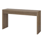 Hudson&Canal - Console Lawrence , 55 po de largeur, en chêne gris vieilli-Le plateau de table a une capacité de poids de 50 lb
