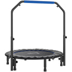 Soozier 45" Rebounder Trampoline for Adult with Adjustable Handle - Blue-Four-level adjustable handlebar, providing flexibility when bouncing 