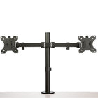 Startech Desk Mount Dual Monitor Arm - Desk Clamp / Grommet VESA Monitor Mount for up to 32" Displays -Wide range of motion: Double monitor mount increases ergonomic comfort and productivity with +45/-45° tilt, +90/-90° swivel, 360° rotating display, and adjustable height along the 15.7" (39.8 cm) pole