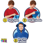 Huggle Pets Blue Puppy Animal Hoodie Sweatshirt and Plush Toy-Several Pets To Choose From- Collect Them All!
