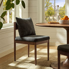 Modway Remington Wood Dining Side Chair - Charcoal-Open Back Design