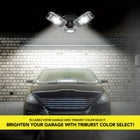 Bell+Howell TriBurst Colour Select LED Shop Light - 5500 Lumen-Ultra-Durable: Constructed from steel, the Triburst is designed for maximum durability and is completely rust proof, ensuring each Triburst will last for years on end.