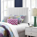 Modway Keira Faux Leather Twin Headboard - White-Luxurious Faux Leather Upholstery