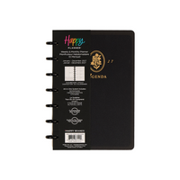 The Happy Planner 2027 Mini Disc Bound Dated Monthly Planner - 7.50" x 6.69" - Quiet Simplicity - English-This 12-month dated planner covers January to December 2027 