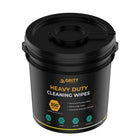 Gritt Commercial Heavy-Duty Large Multi-Surface Hand & Tool Wet Cleaning Wipes, Citrus Scent - 10" x 12" - 300 Wipes Per Bucket-No Water Needed: Convenient, waterless cleaning—perfect for job sites, garages, RVs, and on-the-go use.
