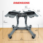 MotionGrey Adjustable Weight Bench - Foldable Workout Bench for Dumbbell Strength Training - Black-6