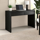 Hudson&Canal Ashcroft 48'' Desk - Black Grain-Finished in a wood-look black grain finish