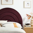 Modway Solana Arched Performance Velvet Twin Headboard - Mulberry-Dense Foam Padding