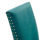 Modway Parcel Performance Velvet Dining Side Chairs - Teal - 2 Pack-9