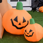 HOMCOM 7.5’ Lit Inflatable Haunted Tree with Pumpkins Halloween Yard Decoration-Type: Inflatable Halloween Haunted Tree with Owl, Ghost and Pumpkins 