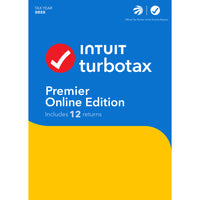 TurboTax Online Premier Edition - 2025 - 12 Returns - Bilingual - Online Version-Designed for returns with investments 