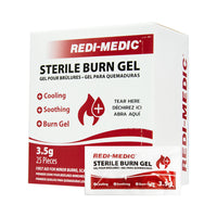 Redi-Medic Burn Gel 1/8oz Packet - 25 Pack- For use on burns and scalds or sunburns