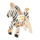 Manhattan Toy Wooden Activity Toy Safari Zebra-Introduces letters and numbers