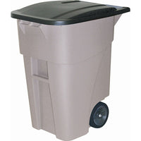 Brute Roll Out 50 Gallon Containers - Grey-Dimensions L" x W" x H" - 29 x 23.5 x 36.75