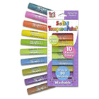 Kwik Stix Solid Tempera Paint - Pastel Tones - 10/Pack - 2 Pack-QUICK DRYING: Dries in under 90 seconds, providing mess free fun for kids of all ages