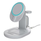 OtterBox 7.5 W 3-in-1 Charging Station with MagSafe - White-Raised magnet array for strong magnetic alignment and attachment