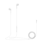 Basic Tech Wired Earbuds with Volume Control And Mic - White-Comfortable