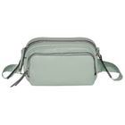 Nicci Ladies Crossbody Bag with Front Zipper Pocket - Seafoam Green-Inside zipper pocket and cell phone pocket