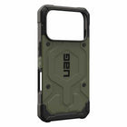 UAG Pathfinder Compatible with MagSafe Rugged Case for iPhone 17 Pro - Olive-Ultra-light impact frame