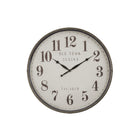 Monarch Specialties Clocks 30" Round Oversized Wall Clock - Brown -Trendy and stylish 30" round wall clock in a rich brown finish with a vintage vibe, adding a touch of timeless sophistication to any room with its transitional design