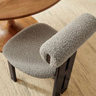 Modway Torian Boucle Fabric Dining Chair - Wenge Taupe - Set of 2-Boucle Fabric Seating