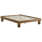 Modway Runa Wood Full Platform Bed - French Oak-Full Size Platform Bed