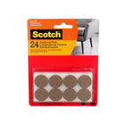 Scotch 1" Gripping Pads - 24 Pack-Textured pads deliver reliable traction