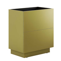 Modway Quantum 30" Bathroom Vanity Cabinet - Gold-Modern Bathroom Vanity