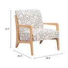 Zuo Runa Accent Chair - Beige/Natural-6
