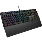 ASUS ROG Strix Scope II Wired Gaming Keyboard with ROG NX Snow Linear Mechanical switches - Black-Multifunction button and three-way knob for media playback, volume, and keyboard lighting