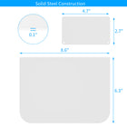 SHOPPINGALL Pack of 2 Steel Desk Reinforcement Plate for Fragile Tabletop- SA-A83-White-[COMPATIBILITY] Product is designed for C-clamp mounting, and fits most C-clamp types on the market.