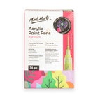 Mont Marte Signature Acrylic Paint Pens - Broad Tip - Assorted - 36 Pack-Broad tips help create crisp bold lines and fill larger areas with more control and coverage
