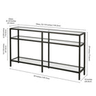 Hudson&Canal Sivil 55"W Console Table - Blackened Bronze-9