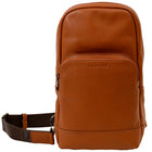 Champs Onyx Sling Bag - Brown-Made of Genuine Cowhide Leather