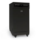 BLACK+DECKER 18" Portable Dishwasher - 8-Place Setting Capacity - 6 Wash Programs - Black-Durable stainless steel tub