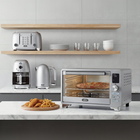 Salton NuRetro Digital Air Fryer Toaster Oven - Metallic Silver-Auto preheat function - ensures precise cooking by starting the timer only once the oven reaches your selected temperature.