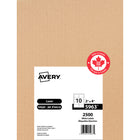 Avery 5963 Permanent Laser Shipping Labels with TrueBlock, 4" x 2", White, 2500 Pack-TrueBlock™ Technology completely covers everything underneath