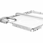 ITSKINS Hybrid_R Hinge Clear with Magnets Case - Galaxy Z Fold 8 - Clear-Germ-fighting antimicrobial defense
