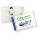 Avery Clip Style Laser/Inkjet Name Badge Kit, 4" x 3", 75 Pack, (78617)-Flexible Holder (PVC Free)