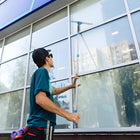 Gritt Commercial Pro Window Washing Cleaning Kit - 14" Squeegee - 14" Washer - 6' Telescopic Pole - 3 Gallon Bucket - 2 Pack-Maximum Pole Length: 6'