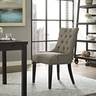 Modway Regent Tufted Fabric Dining Chair - Granite-Nailhead Trim