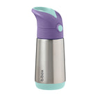 b.box - Insulated Drink Bottle - 350ml - Lilac Pop-Leak-proof straw lid with push-button opening for little hands
