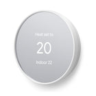 Google Nest Thermostat - Snow-Connectivity: 802.11b/g/n 2.4 GHz, 802.11a/n 5 GHz Wi-Fi, Bluetooth Low Energy, 802.15.4 @ 2.4 GHz