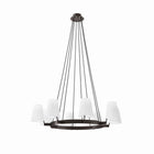 Modway Surround 8-Light Chandelier - White/Bronze-Modern 8-Light Chandelier