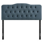 Modway Annabel Stain-Resistant Performance Velvet Queen Headboard - Cadet Blue-Dense Foam Padded Headboard