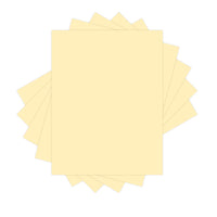 Lettermark Colors Vellum Bristol Paper - 8.5" W x 11" H - Cream - 250 Sheets (94345)-Paper Weight/Stock: 67 lb
