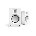 Kanto TUK Powered Bluetooth Speaker with Headphone Out - USB DAC - Dedicated Phono Pre-amp - Matte White-TUK utilizes high-performance AMT tweeters to deliver brighter, more accurate highs