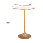 Zuo Spot Bar Table - Beige/Gold-6
