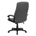 Flash Furniture High Back Grey Fabric Executive Swivel Chair with Two Line Horizontal Stitch Back & Arms-Tilt Lock Mechanism