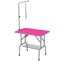 PawHut Dog Grooming Table with 8-39" Height Adjustable Arm-The bar is adjustable, range from 7.9" - 39.4" H (20-100 cm)